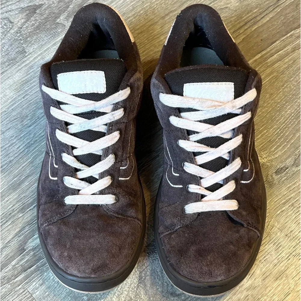 VTG Vans Cantonia Cush Skate Shoes Y2K‎ Brown Suede Womens 9.5 UK 7 EU 40.5